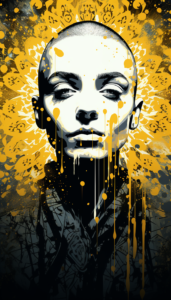 Embark on a journey into the ethereal realms of digital art, as we explore a captivating portrayal of Sinead O'Connor, an icon of music and a beacon of resilience, in an expression of heavenly liberation. • Colmado Blog • 2024 • Articles