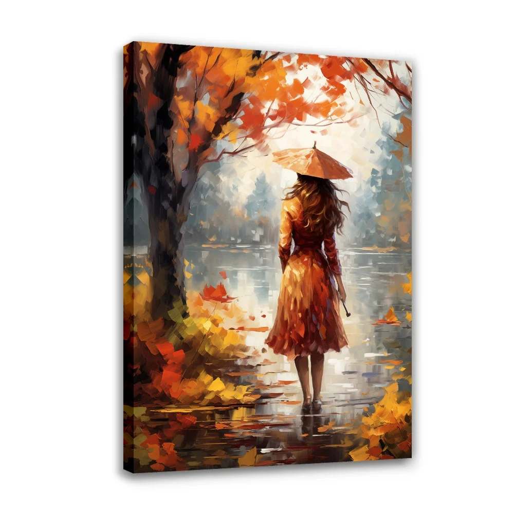 Tranquil Autumn Scene Painting